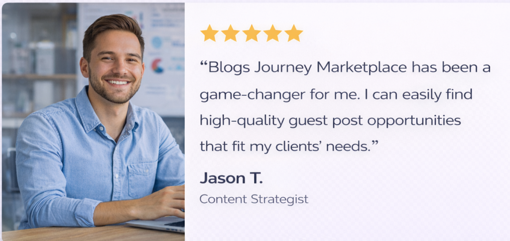 Jason T.'s content strategist testimonial 4